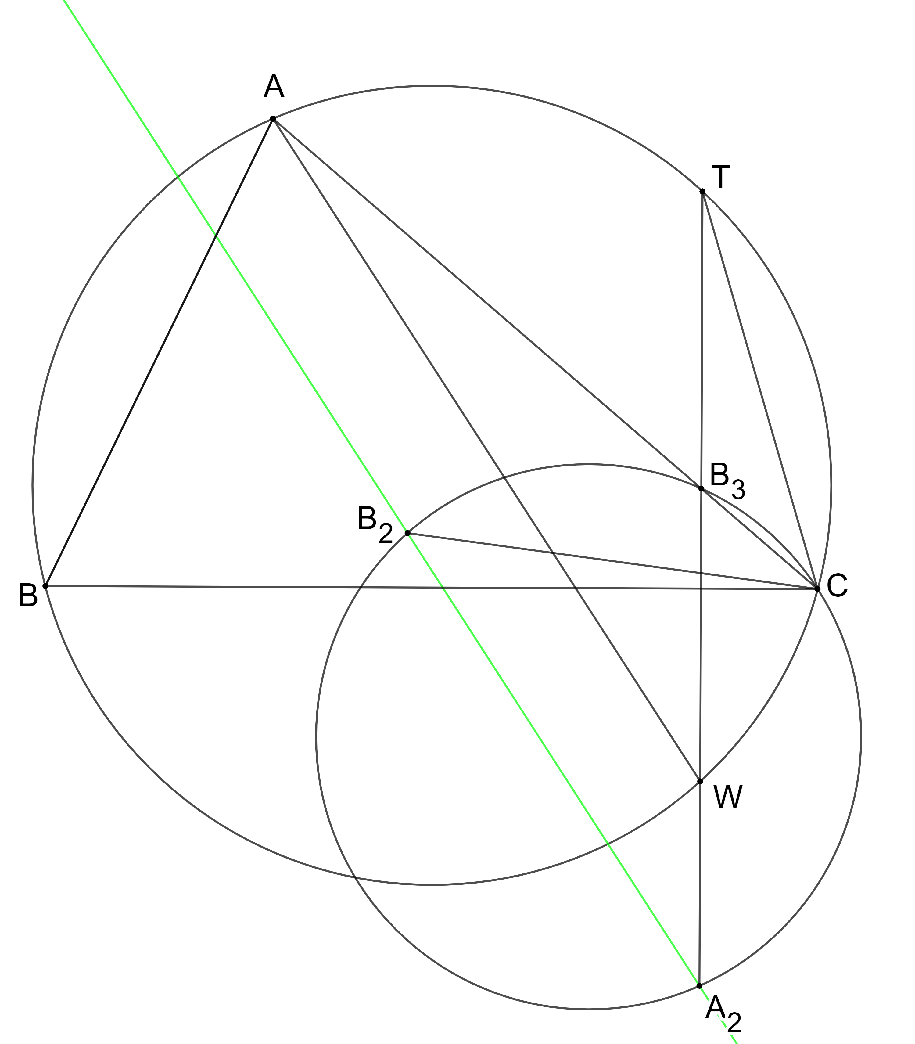 IMO2011/6: Miquel circles and Steiner line – T's Lab